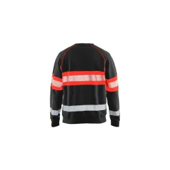 Collegepaita Blåkläder 3359 Highvis, musta/huomiopunainen