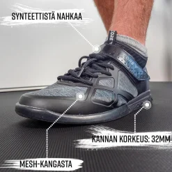 Crossfit-kengät Core, musta, eri kokoja