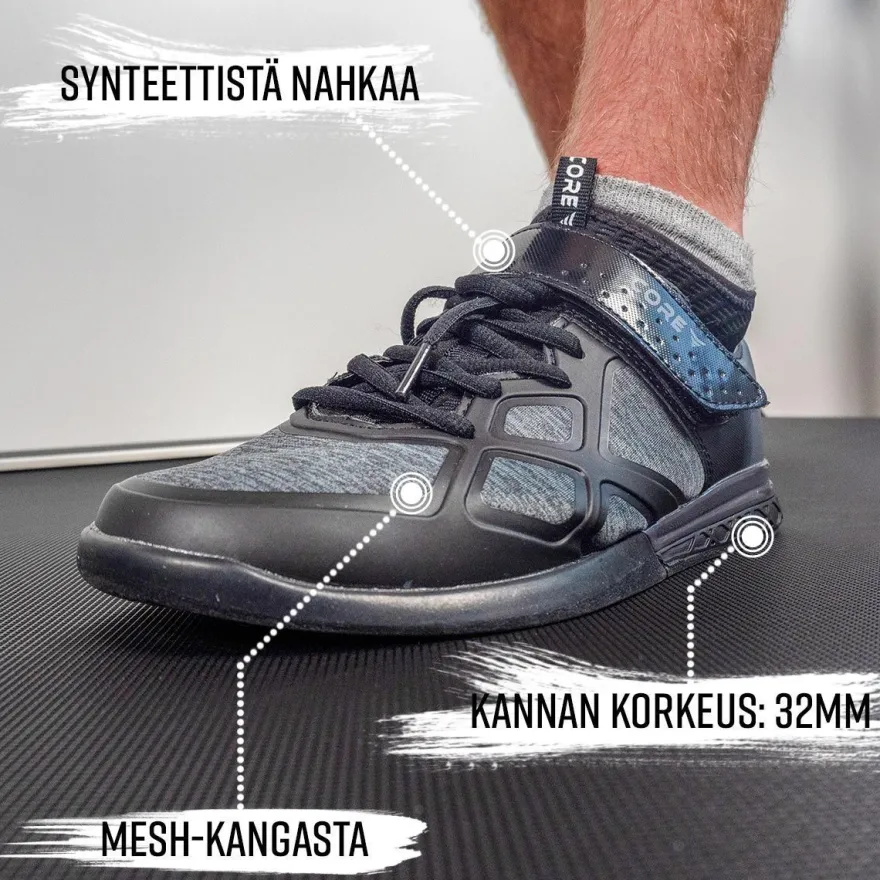 Crossfit-kengät Core, musta, eri kokoja