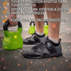 Crossfit-kengät Core, musta, eri kokoja