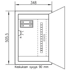 Data-asennuskotelo UTU IT-Setter VH24 IP30 PS