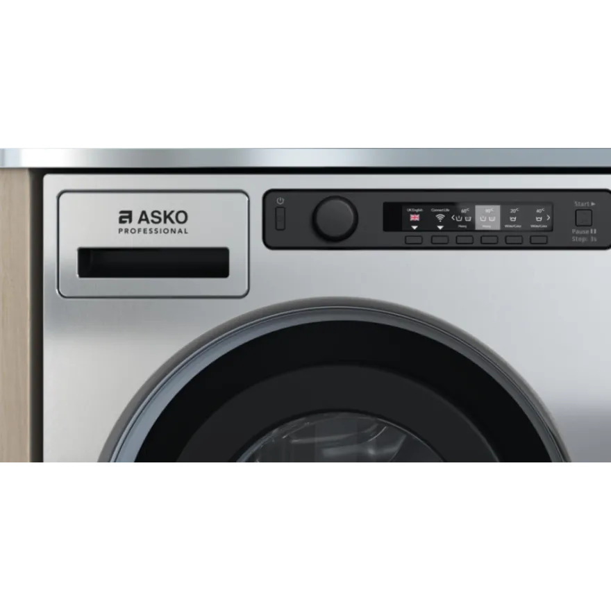 Edestä täydettävä pesukone Asko Professional WMC8947PI.S, 9kg, 1400rpm