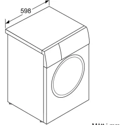 Edestä täytettävä pesukone Siemens WG44B2APDN, 59.8cm, 9kg, 1400rpm