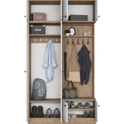 Eteisen säilytyskokonaisuus Linento Furniture EA145, 119.6x226.4cm