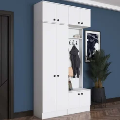 Eteisen säilytyskokonaisuus Linento Furniture EA145, 119.6x226.4cm