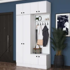 Eteisen säilytyskokonaisuus Linento Furniture EA145, 119.6x226.4cm