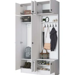 Eteisen säilytyskokonaisuus Linento Furniture EA145, 119.6x226.4cm
