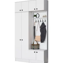 Eteisen säilytyskokonaisuus Linento Furniture EA145, 119.6x226.4cm