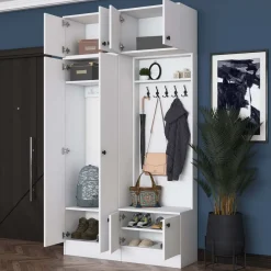 Eteisen säilytyskokonaisuus Linento Furniture EA145, 119.6x226.4cm