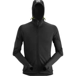 Fleecehuppari Snickers Workwear FlexiWork 8002 Polartec Power Stretch 2.0, musta