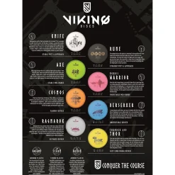 8 frisbeegolfkiekon setti, Viking Discs Ground Set
