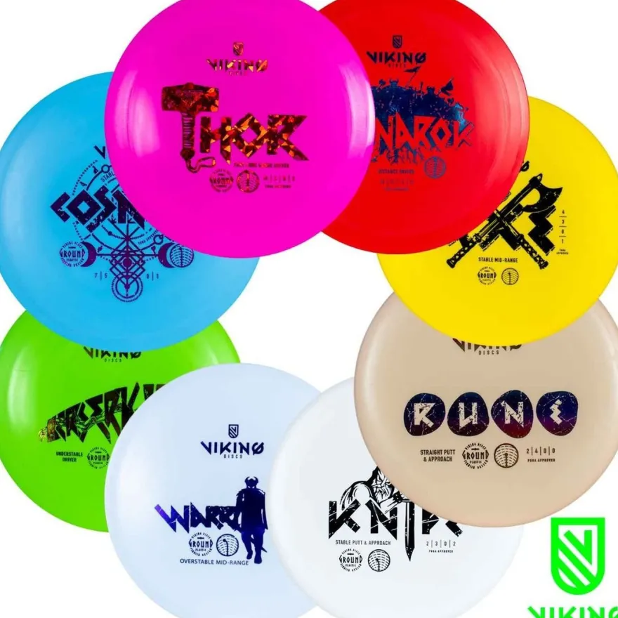8 frisbeegolfkiekon setti, Viking Discs Ground Set