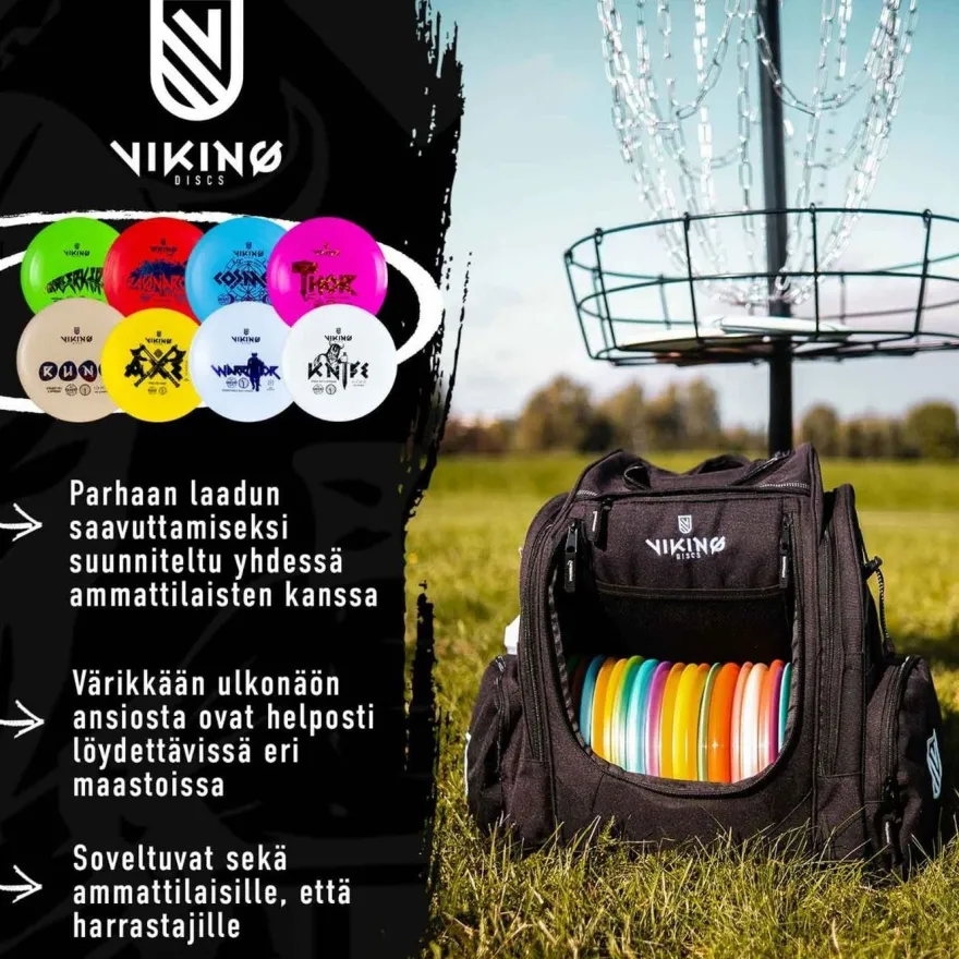 8 frisbeegolfkiekon setti, Viking Discs Ground Set