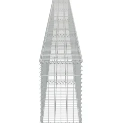 Gabion-kivikori kansilla, galvanoitu teräs, 600x30x50cm