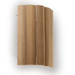Häikäisysuoja Ensto, AVL7.1, 330x223x175mm, AVH15-saunavalaisimelle, kulma-asennettava, haapa