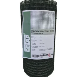 Hitsattu verkko Cetap, 19mm, 0.9/1.4mm, 25m, PVC-pinnoitettu, vihreä, eri korkeuksia
