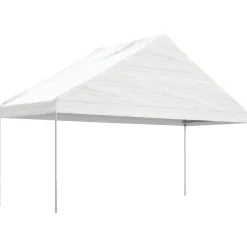 Huvimaja katolla valkoinen 17,84x5,88x3,75 m polyeteeni