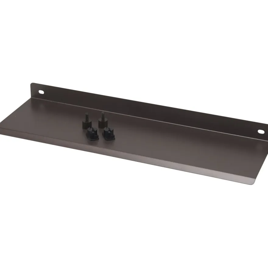 Hylly Fibrotech akustiikkalevyyn, 355x110x24mm, teräs
