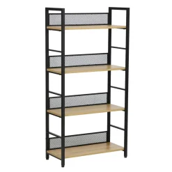 Hylly Home4You Hector 60x28x121cm, saarni/musta