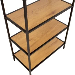 Hylly Home4You Hedvig 63x33x124cm, saarni/musta