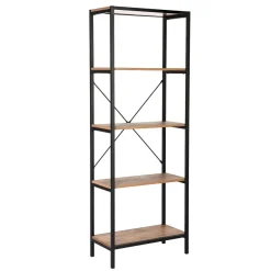 Hylly Home4You Lavina 60x30x165cm, saarni/musta