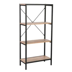 Hylly Home4You Lavina 60x30x127,5cm, saarni/musta