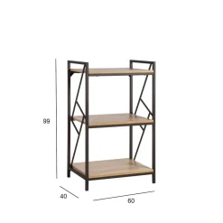 Hylly Home4You Study 60x40x99cm, tammi