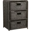 Hylly 3 korilla Home4You BASILE 40x30xK56 cm, tummanruskea