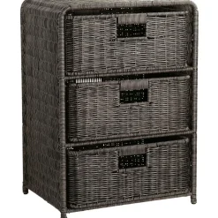 Hylly 3 korilla Home4You BASILE 40x30xK56 cm, tummanruskea