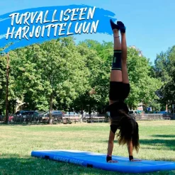 Ilmavolttipatja Airtrack Nordic Deluxe Wide, sininen, eri kokoja