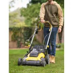 Itsevetävä akkuruohonleikkuri Stanley FatMax V20 SFMCMWS251B-XJ, 51cm, 2x18V, ilman akkuja
