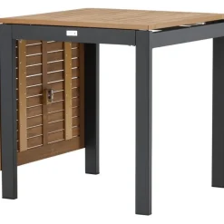 Jatkettava ruokapöytä Venture Home Diego, 70/130x70cm, ruskea/musta