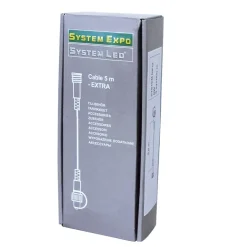 Jatkokaapeli System LED Extra musta 5 m