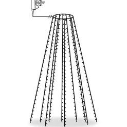 Joulukuusen valoverkko 300 lediä ip44 300 cm