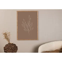 Juliste Venture Home Drawed leaf, ruskea