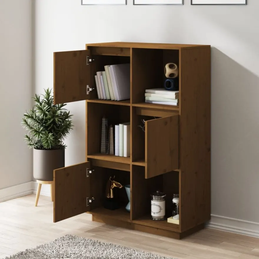 Kaappi 74x35x117cm, mänty, eri värejä