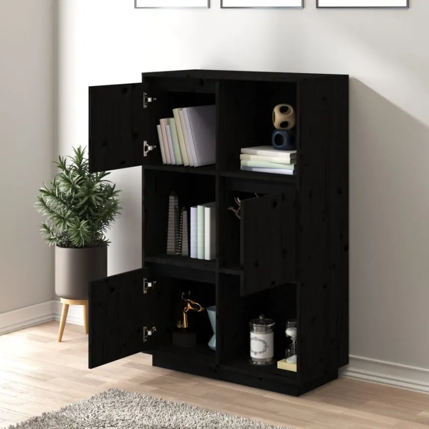 Kaappi 74x35x117cm, mänty, eri värejä