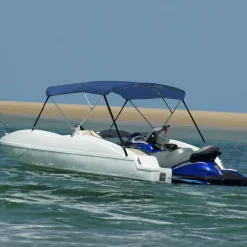 3-kaarinen bimini-kate, sininen, 183x196x137 cm