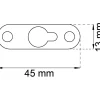Kalustekannatin Habo 640, 13x45mm, sinkitty