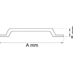 Kalustevedin Habo 4203, 150mm, alumiini