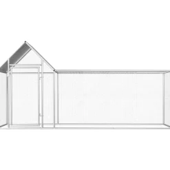 Kanahäkki, 3x1x1,5m, galvanoitu teräs, ovi reunassa