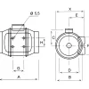 Kanavapuhallin Thermex TD 500/160, IV-kanavan halkaisija 160 mm