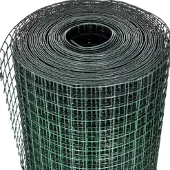 Kanaverkko 19x19mm, galvanoitu, PVC pinnoitteella, 25x1m, vihreä