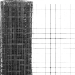 Kanaverkko 16x16mm, galvanoitu teräs, 10x0.5m, harmaa
