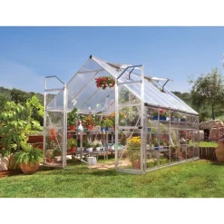 Kasvihuone Palram-Canopia Balance Hybrid, 8,9m², 8x12ft, hopea