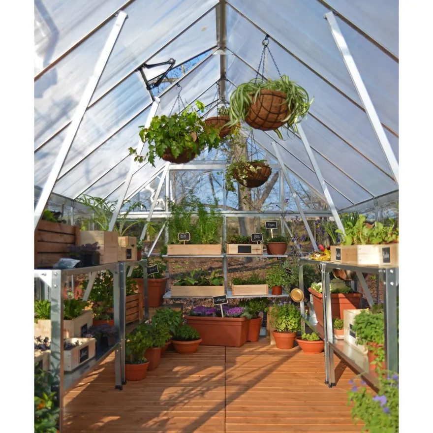 Kasvihuone Palram-Canopia Balance Hybrid, 8,9m², 8x12ft, hopea