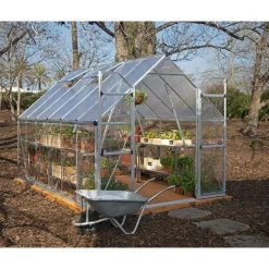 Kasvihuone Palram-Canopia Balance Hybrid, 8,9m², 8x12ft, hopea