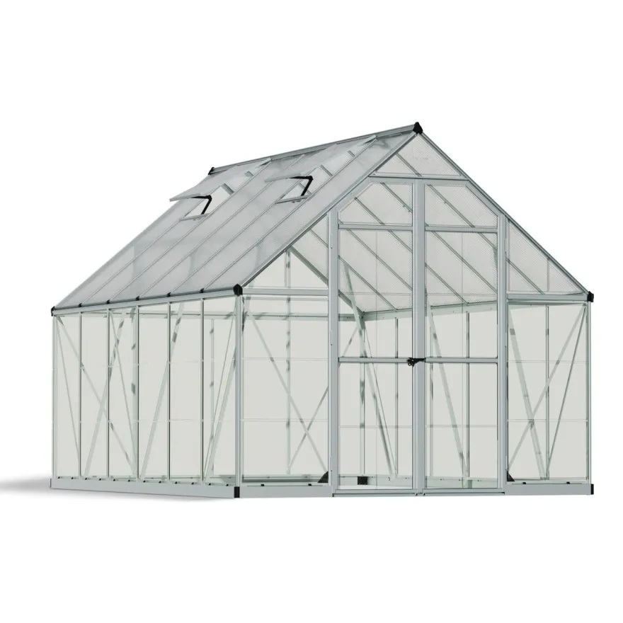 Kasvihuone Palram-Canopia Balance Hybrid, 8,9m², 8x12ft, hopea