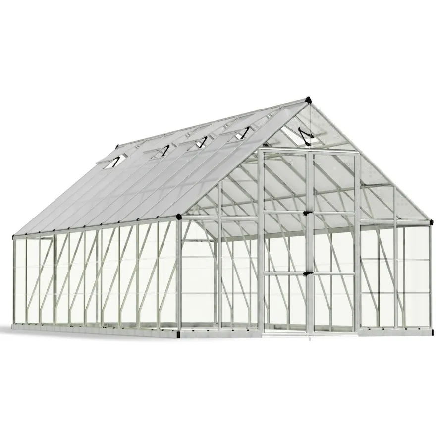 Kasvihuone Palram-Canopia Balance, 17.9m², 10x20ft, hopea