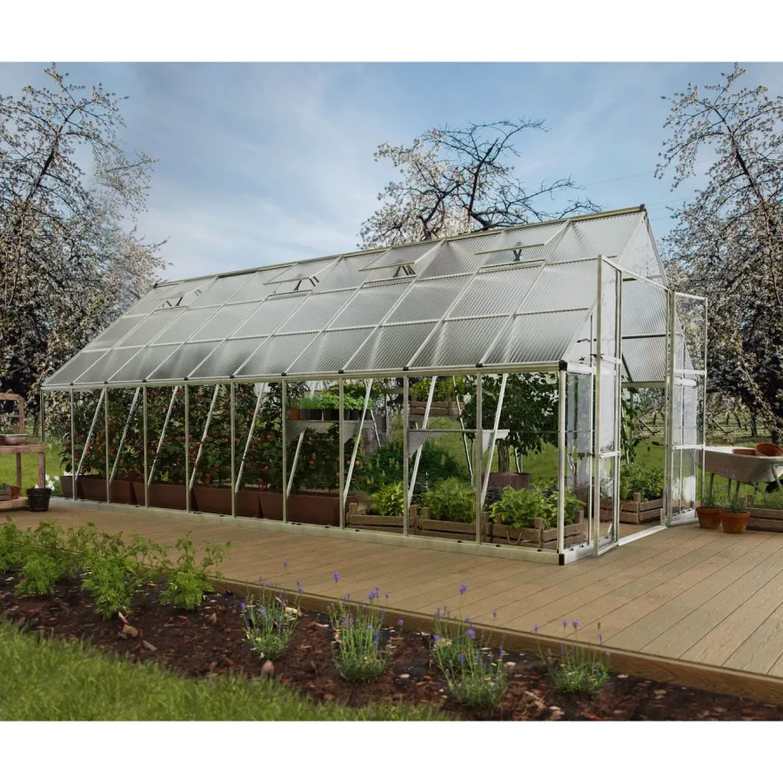 Kasvihuone Palram-Canopia Balance, 17.9m², 10x20ft, hopea